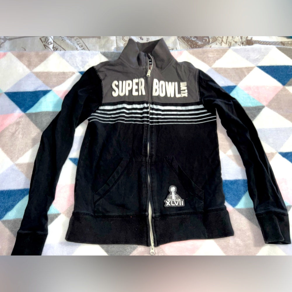 Super Bowl‎ XLVII zip up sweater